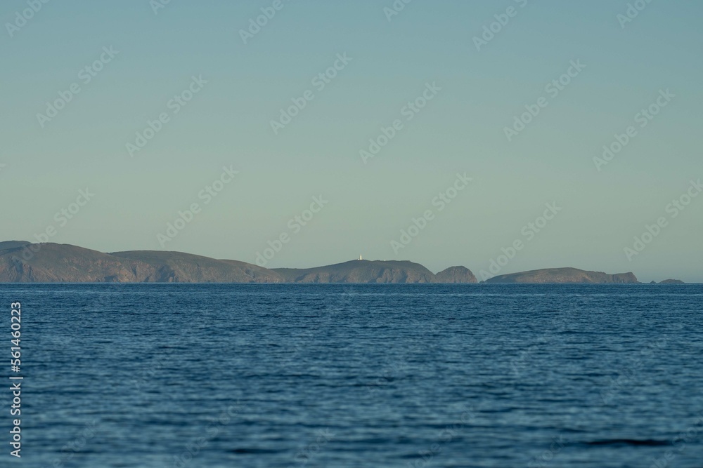 beautiful island on a blue ocean in summer beautiful island on a blue ocean in summer