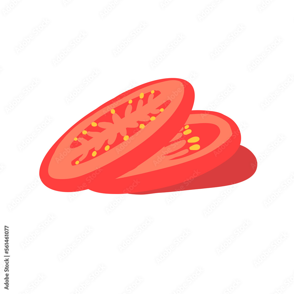 Set of tomatoes in cartoon flat style. Healthy natural vegetables food. Vector illustration isolated on white background. Set of tomatoes in cartoon flat style. Healthy natural vegetables food. Vector illustration isolated on white background.