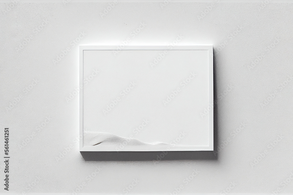 White paper on a sand, top view, copy space, Generative AI White paper on a sand, top view, copy space, Generative AI