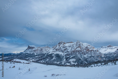 Wallpaper Mural Stormy clouds in italian dolomites in a snowy winter Torontodigital.ca
