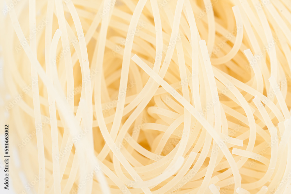 Intricate patterns of boiled noodles. Intricate patterns of boiled noodles.