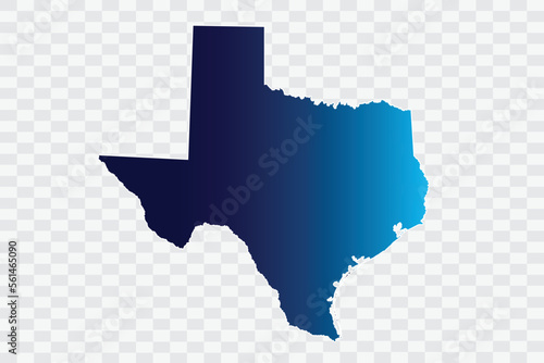 TEXAS Map indigo Color on White Background quality files png