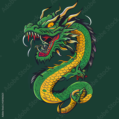 chinese dragon illustration © Fernando