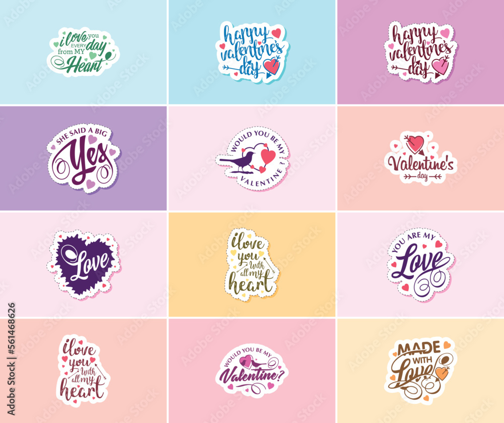 Celebrating the Power of Love on Valentine's Day with Beautiful Design Stickers