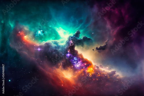 Colorful Space  Generative Ai 