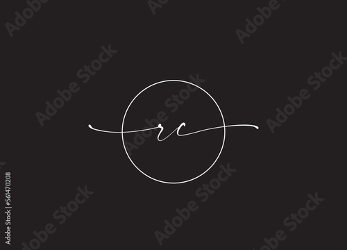 RC Initial  letter monogram icon logo design 