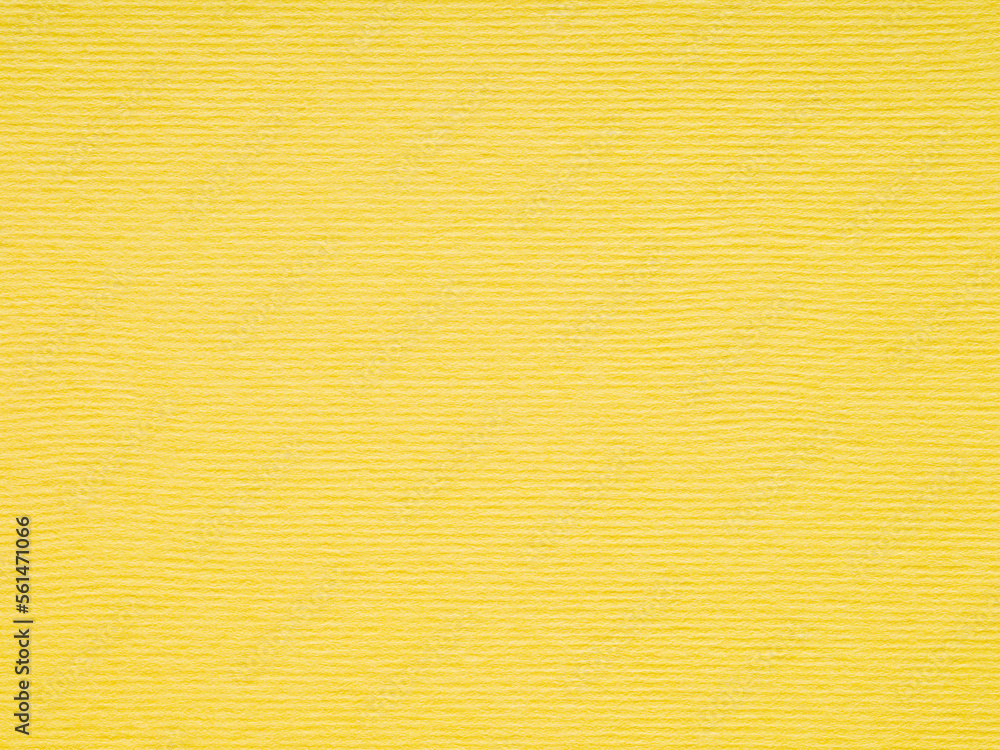 Horizontal striped soft yellow matte paper texture. Blank page pattern for winter season Christmas festival card, new year designs decoration, background concepts, text, lettering, 3d or art work.