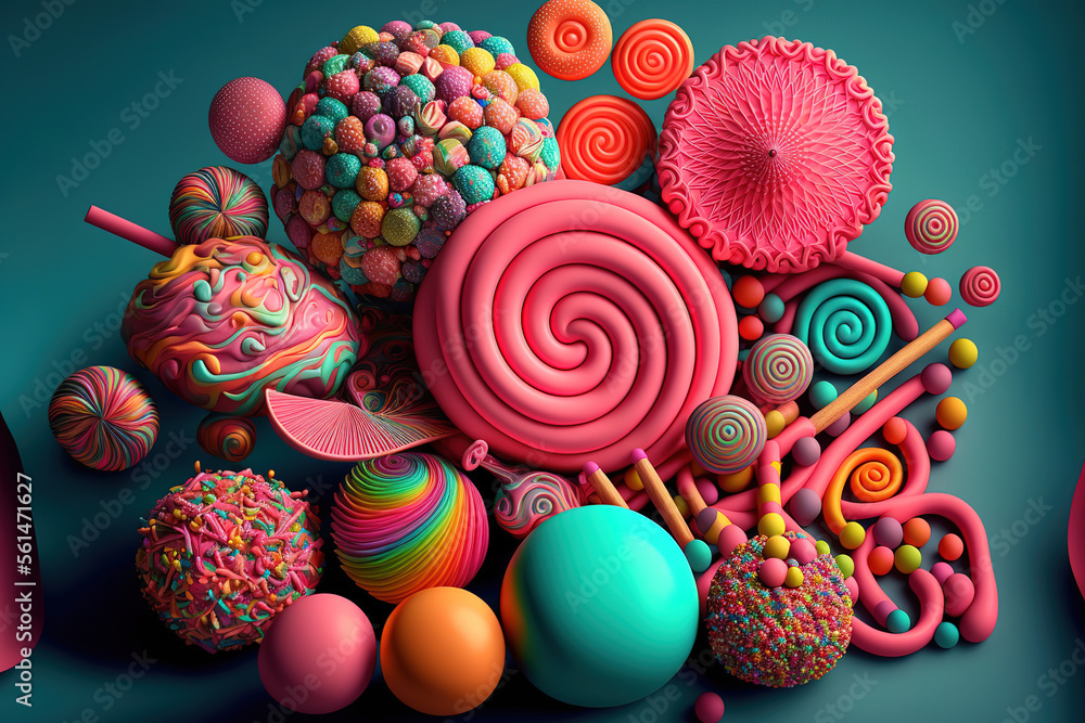 candy vivid background