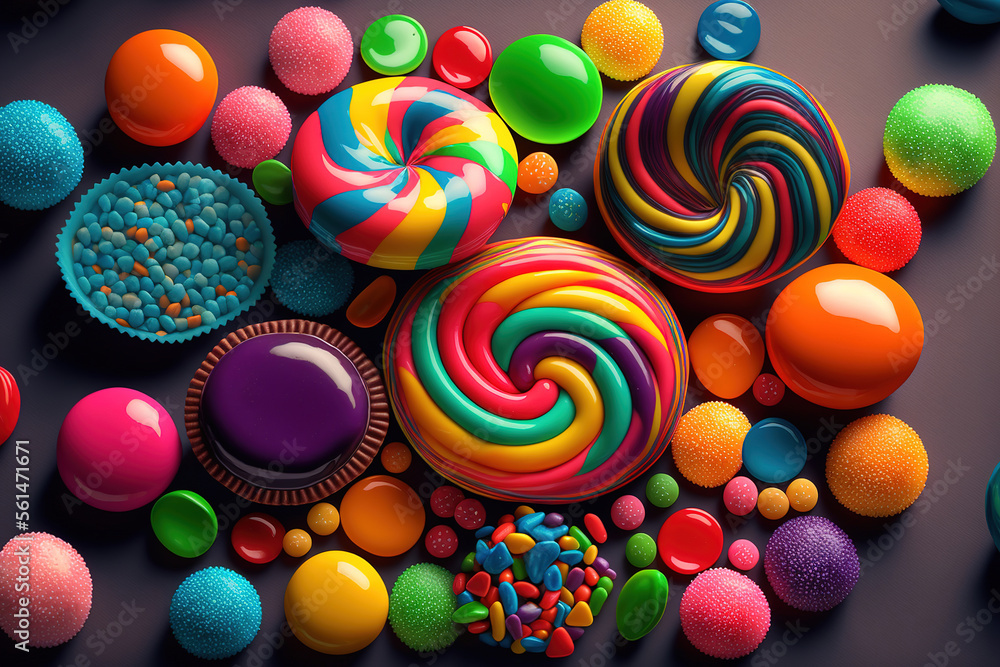 Fototapeta premium candy vivid background