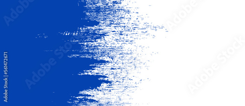 Navy blue brush stroke background. Blue ink splash on backdrop. Brush background for wallpaper, paint splatter template, dirt banner, watercolor design, dirty texture. Trendy brush background, vector