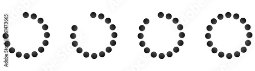 loading icon set symbol, vector illustration