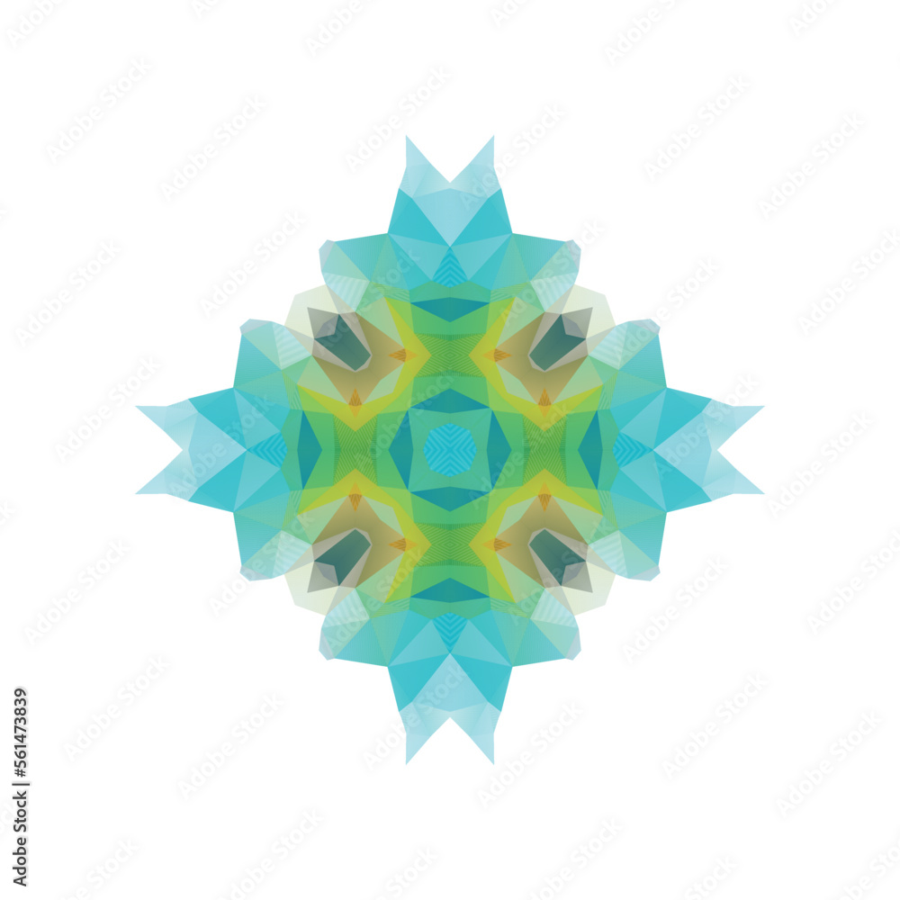 Abstract flower and vibrant shapes concept Abstract flower and vibrant shapes concept