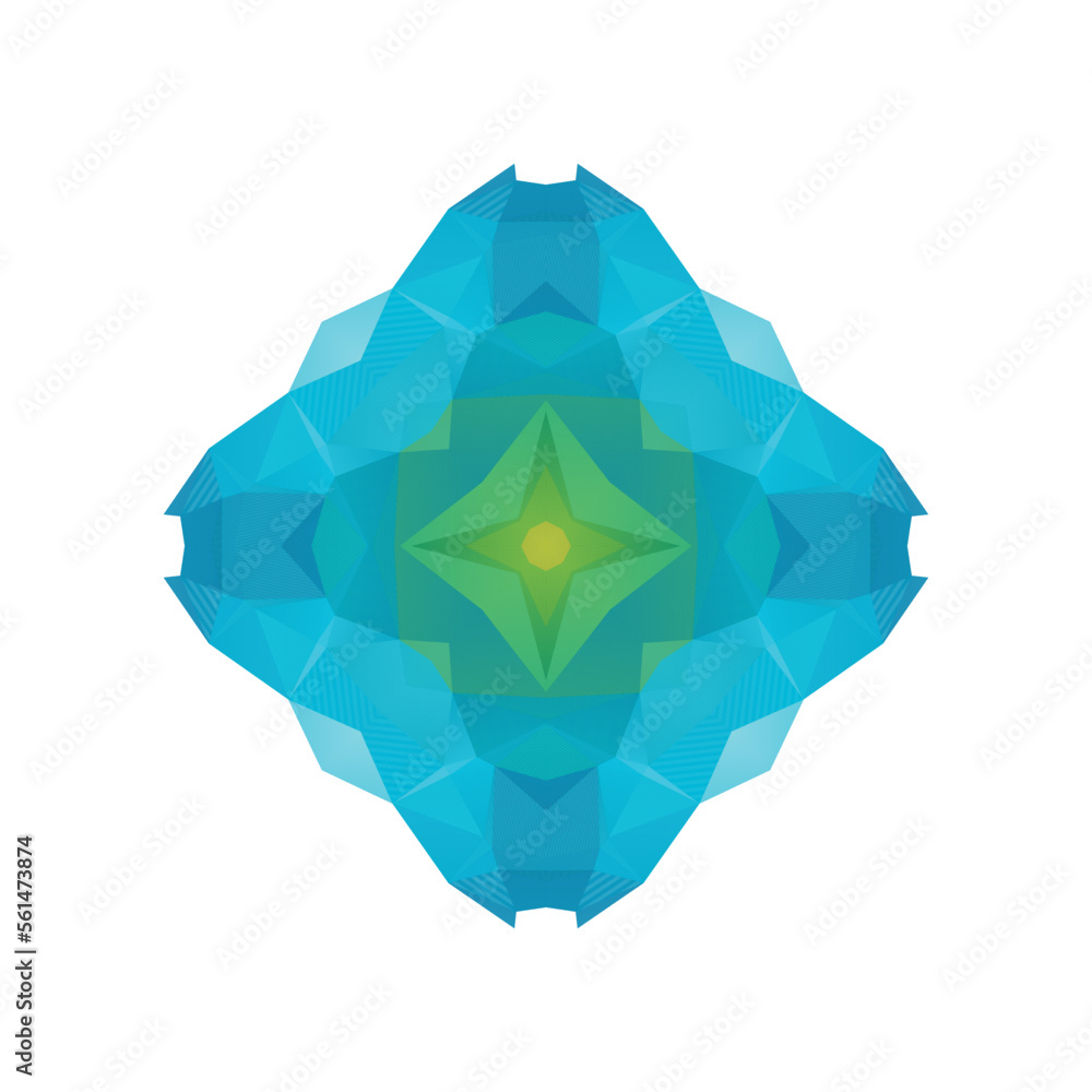 Abstract flower and vibrant shapes concept Abstract flower and vibrant shapes concept
