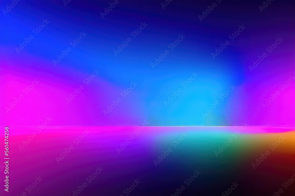 Illustrated Room with Nighttime Vibes and Fluorescent Laser Lights Illustrated Room with Nighttime Vibes and Fluorescent Laser Lights