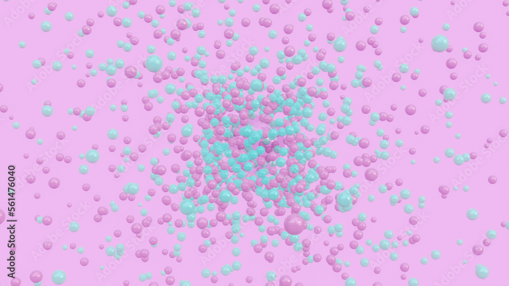 abstract particle bubbles spread as background stuff.