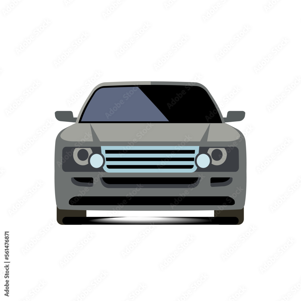 sports car front view, Vector illustration sports car front view, Vector illustration