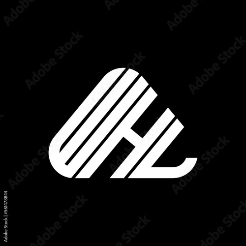 WHL letter logo creative design with vector graphic, WHL simple and modern logo. photo