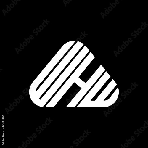 WHW letter logo creative design with vector graphic, WHW simple and modern logo. photo