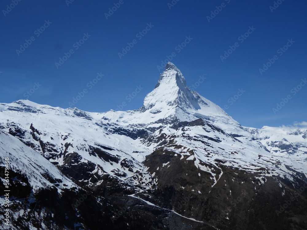 Gornergrat Mountain View of the Matterhorn near Zermatt Switzerland