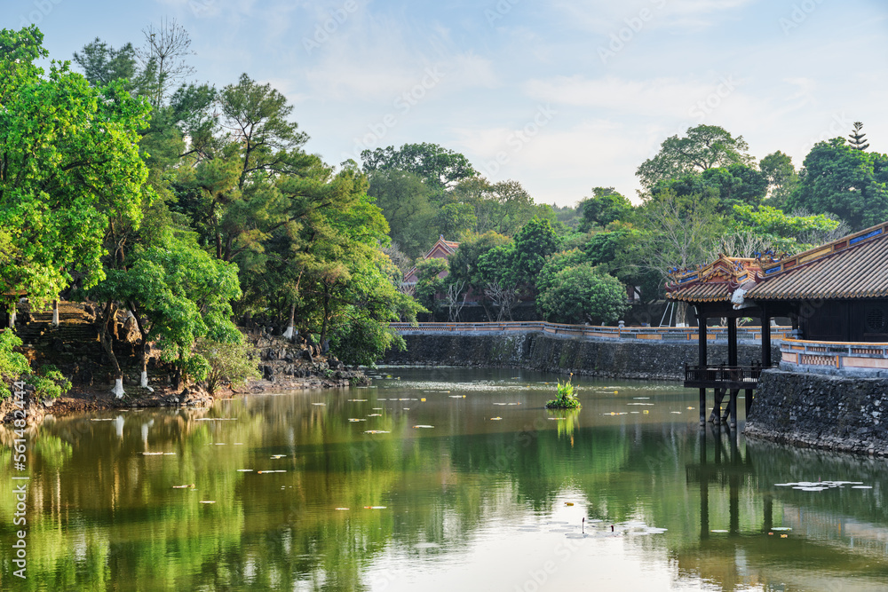 Luu Khiem Lake at the Tu Duc Royal Tomb, Vietnam Luu Khiem Lake at the Tu Duc Royal Tomb, Vietnam