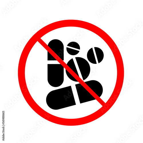 sign don't use narcotics. sign stop using illegal drugs