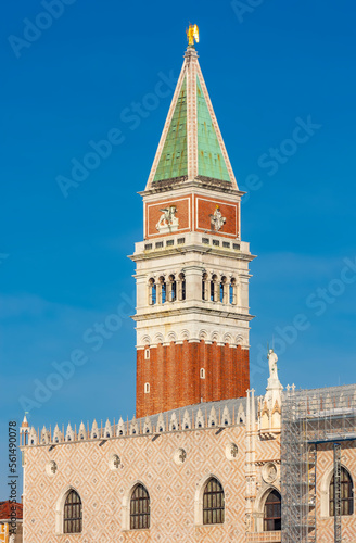 St. Mark's Campanile tower in center of Venice, Italy © Mistervlad