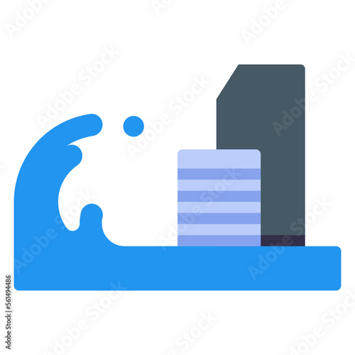 tsunami disaster illustration