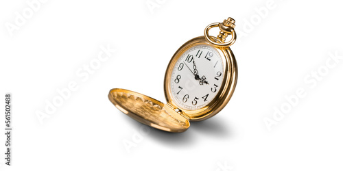 Fotografiet old pocket watch a beautiful watch to never waste time anywhere