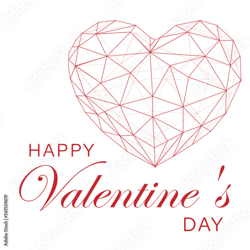 happy valentine day red