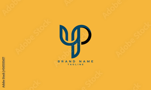 UWP, WP, UP, Abstract initial monogram letter alphabet logo design photo