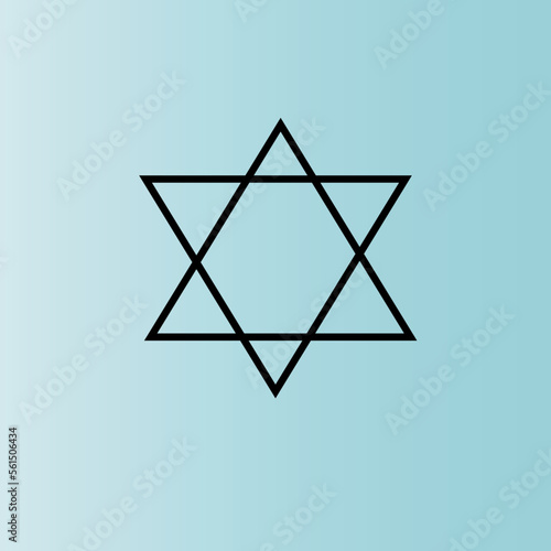 star of david vector illustration