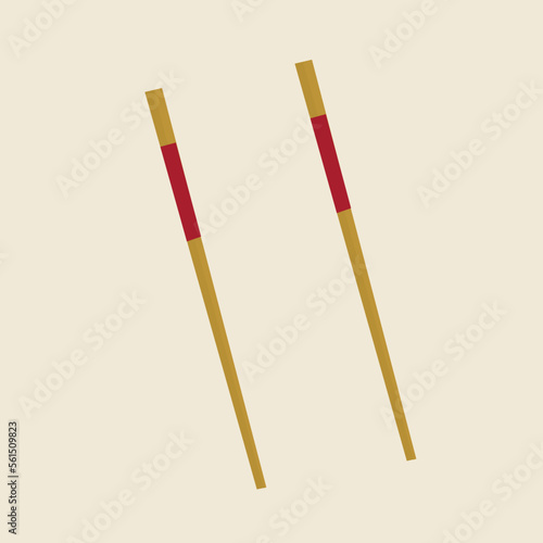 vector chopsticks for chinese new year decoration photo