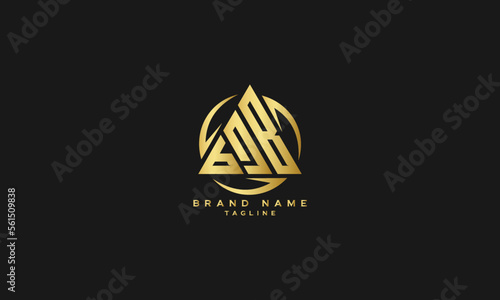 BJB, Abstract initial monogram letter alphabet logo design photo