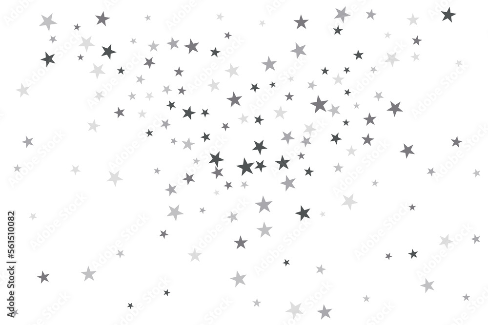 Star confetti. Silver casual confetti background. Bright design pattern. Star confetti. Silver casual confetti background. Bright design pattern.