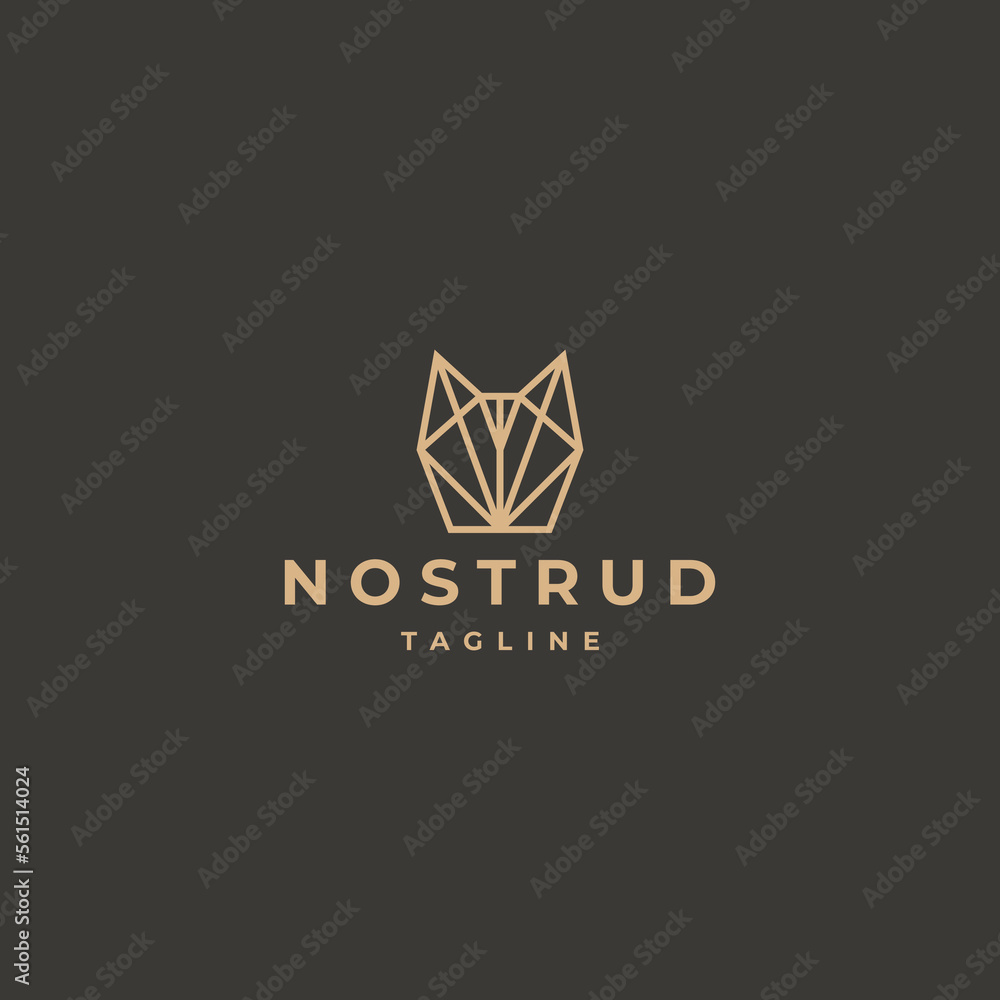 Wolf logo design icon template Wolf logo design icon template