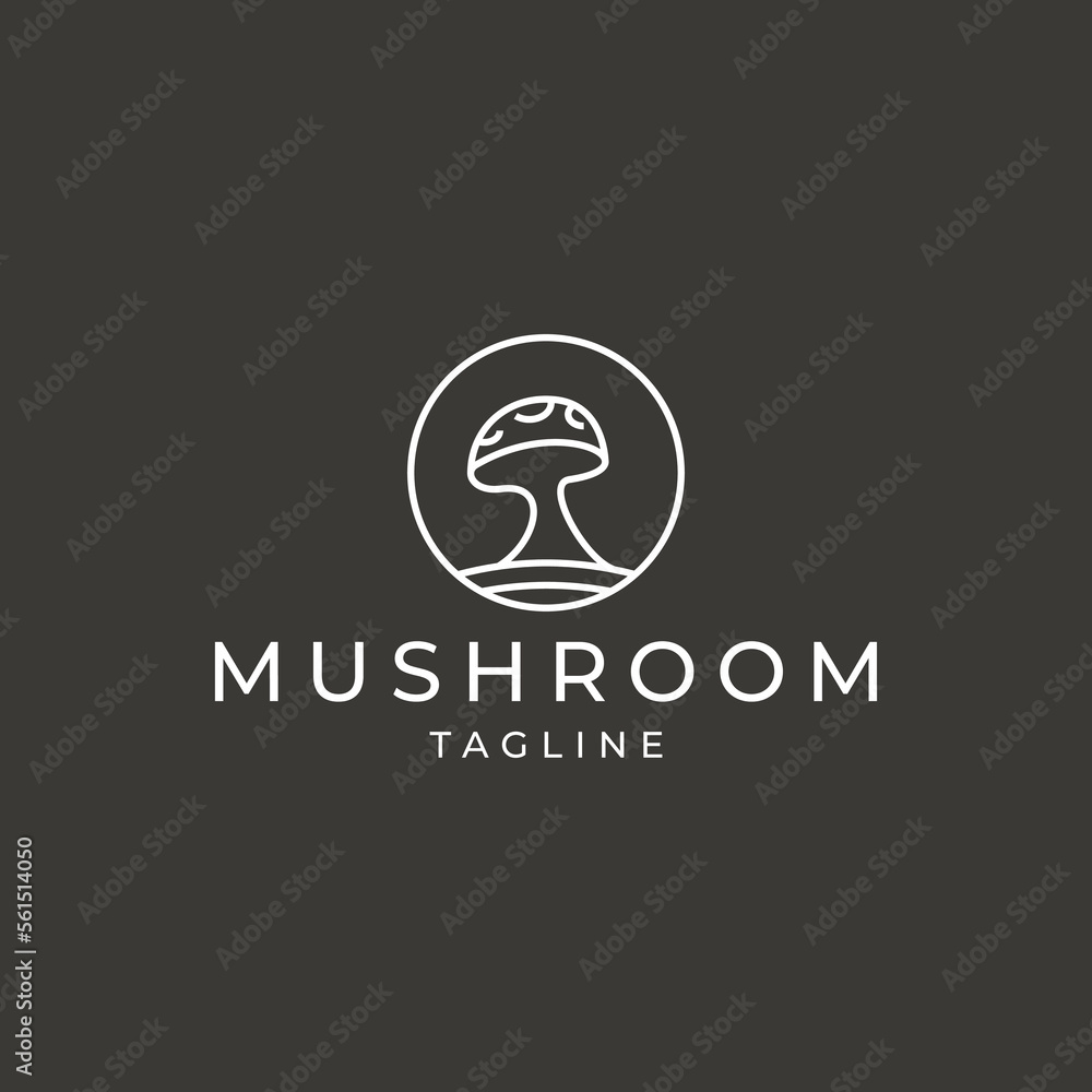 Mushroom logo icon design template Mushroom logo icon design template