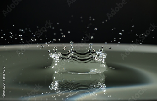 high speed water droplets collision