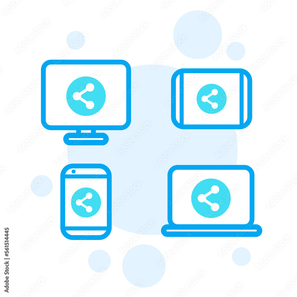 Shared screen icons Shared screen icons
