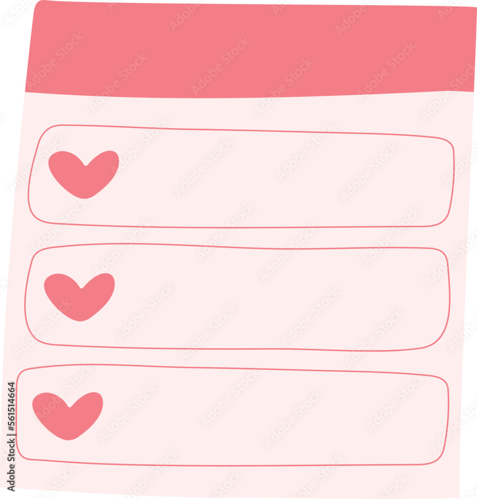 Calendar Valentine Note Organize Calendar Valentine Note Organize