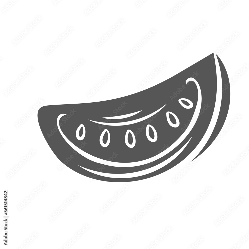 Tomato slice glyph icon vector illustration. Silhouette of fresh chopped tomato wedge fly in air, ripe vegetable cut into piece and sections for cooking vegetarian dishes, organic vitamin salad Tomato slice glyph icon vector illustration. Silhouette of fresh chopped tomato wedge fly in air, ripe vegetable cut into piece and sections for cooking vegetarian dishes, organic vitamin salad