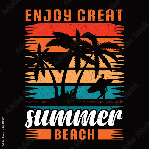 Summer Vector T-shirt design.