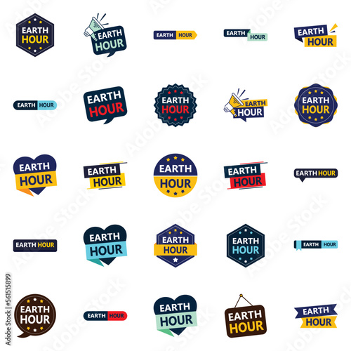 Earth Hour 25 High Impact Vector Pack for Your Next Environmental Campaign