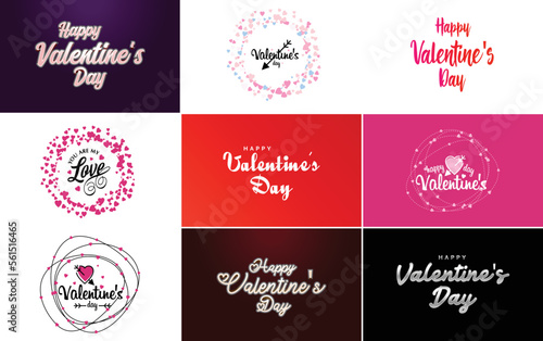 Love word art design with a heart-shaped background and a bokeh effect