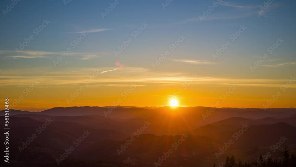 The evening sun spread its rays over the Rhodope Mountains, which took refuge in the shadow The evening sun spread its rays over the Rhodope Mountains, which took refuge in the shadow