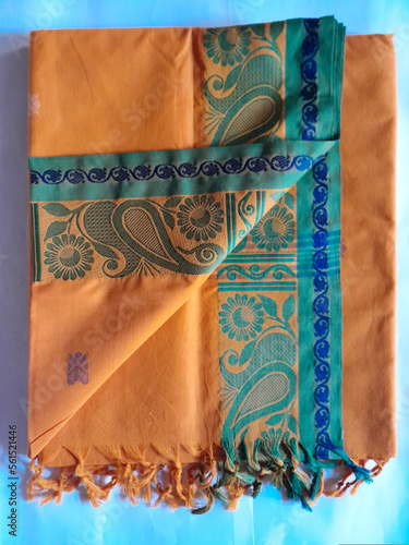 Beautiful traditional indian cotton saree