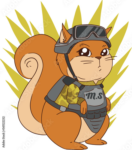Military Squirrel t-shirt 2023 photo