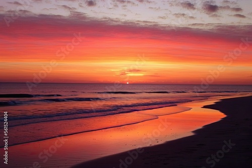 sunset on the beach © Kyri