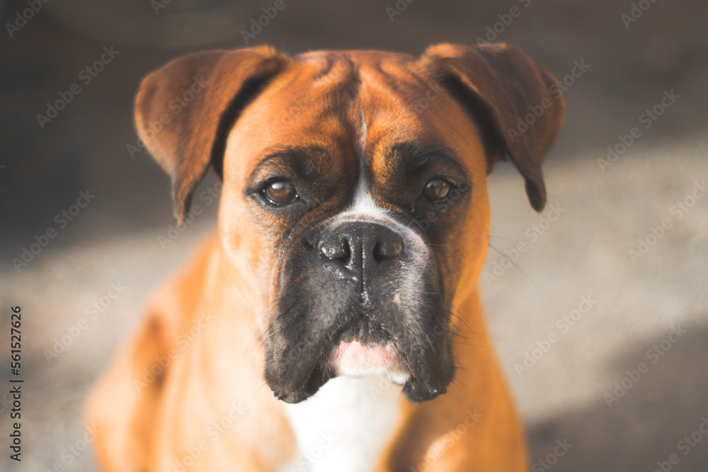 Boxer puppy portrait Boxer puppy portrait