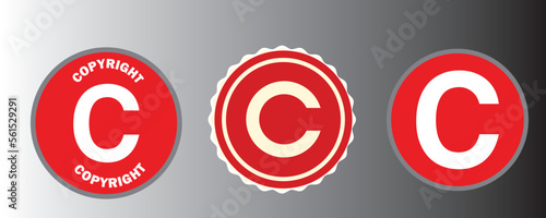 Copyright Rubber stamps illustration	