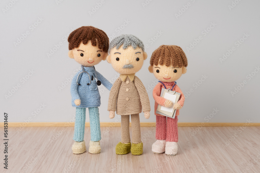 あみぐるみ人形 入院イメージ あみぐるみ人形 入院イメージ